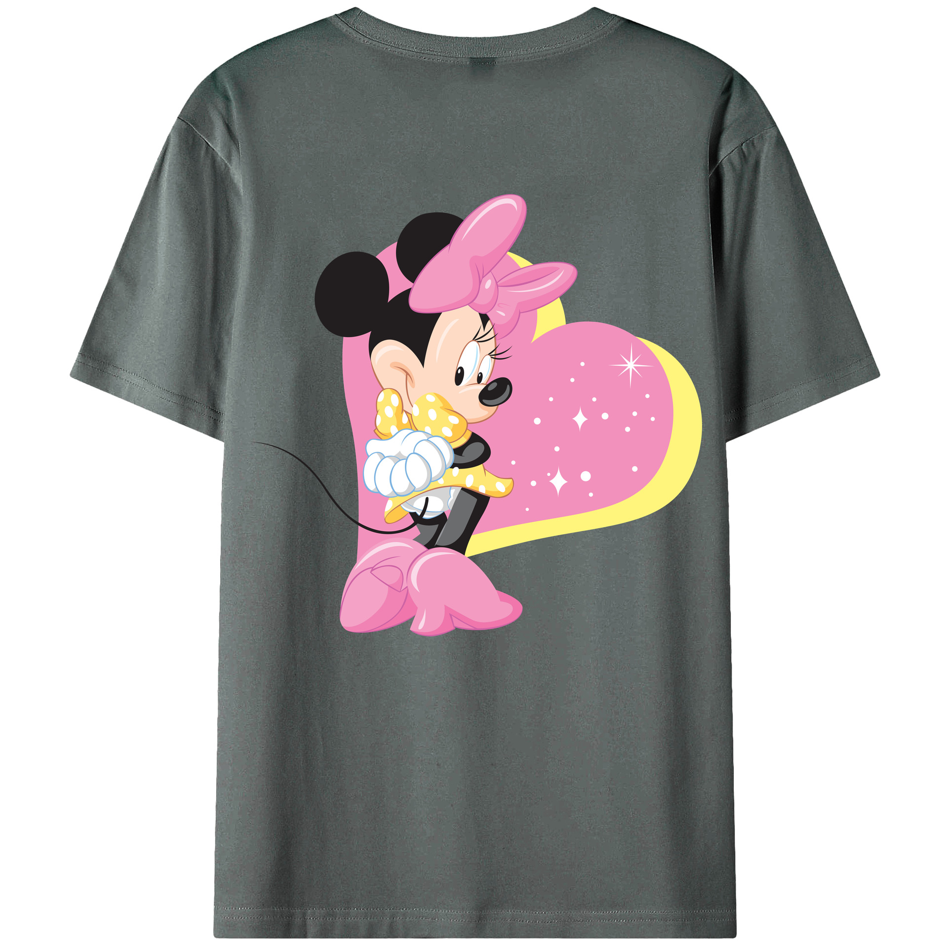 （画像用） ミッキーマウス Mickey Mouse 綿100％半袖Tシャツ（背面プリント）